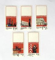 (--) Набор марок Польша "5 шт."  Гашёные  , III Θ