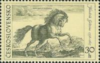 (1969-020) Марка Чехословакия "Жеребец" ,  III Θ
