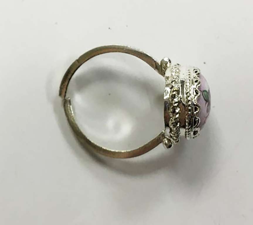 Перстень "Финифть", серебрение (сост. на фото)