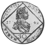 (№1742km1694) Монета Австрия 1742 год 30 Kreuzer