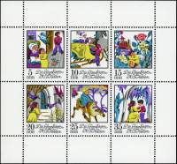 (1972-078) Лист (6 м 2х3) Германия (ГДР) "Снежная королева"    Сказки III Θ