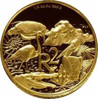 (№2003km387) Монета Южная Африка 2003 год 2 Rand (Большой Сент-Люсия Парк Водно-Болотных Угодий)
