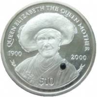 () Монета Британские Виргинские острова 2000 год 10 долларов ""   PROOF