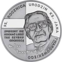 2010 Монета Польша 2010 год 10 злотых Ян Твардовский  Серебро Ag 925  PROOF