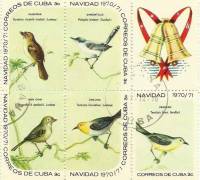(1970-096a) Сцепка (5 м + куп) Куба "Птицы 2"    Рождество III Θ