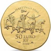 (№2016) Монета Франция 2016 год 50 Euro (Королева Матильда)