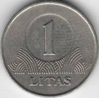 () Монета Литва 2000 год   ""   Серебрение  VF