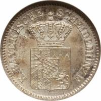 () Монета Германия (Империя) 1865 год 1  ""   Биметалл (Серебро - Тантал)  UNC