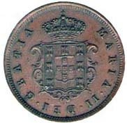 (№1853km24) Монета Мозамбик 1853 год 1 Reacute;is (усилитель)