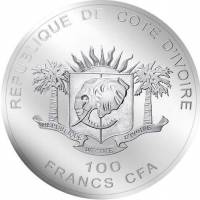 (№2010) Монета Кот-д’Ивуар (Африканский Лев) 2010 год 100 CFA Francs (Африканский Лев)