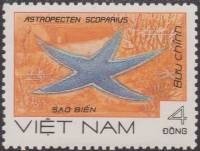 (1985-056) Марка Вьетнам "Тайваньская морская звезда"    Морские животные III Θ