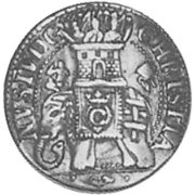 (№1603km15) Монета Дания 1603 год 8 Solidi