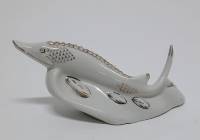 Фарфоровый сувенир "Щука, Чудово, 50-е г., СССР (сост. на фото)