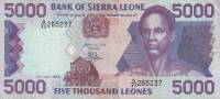 Банкнота Сьерра-Леоне 1998 год 5 000     UNC