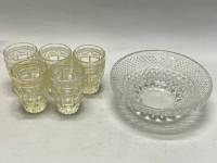 Стопки 5 шт и салатник круглый хрусталь, СССР
