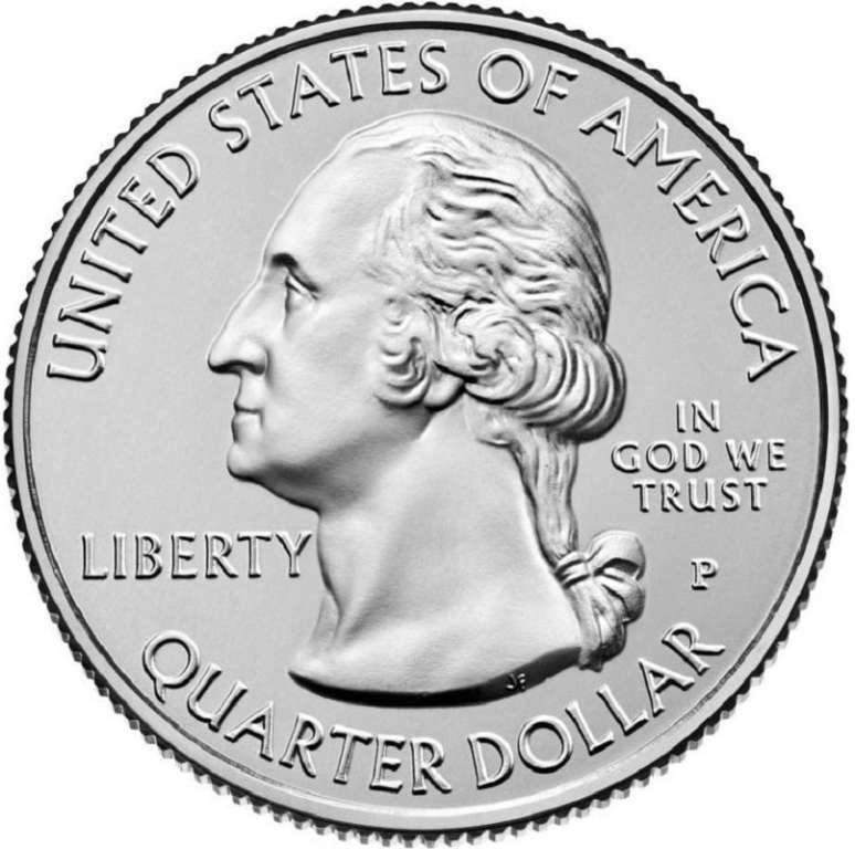 001p Монета США 2010 год 25 центов Хот-Спрингс  Медь-Никель  UNC