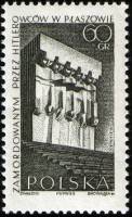 (1965-072) Марка Польша "Памятник в Плашове"   Памятники борьбы и мученичества II Θ