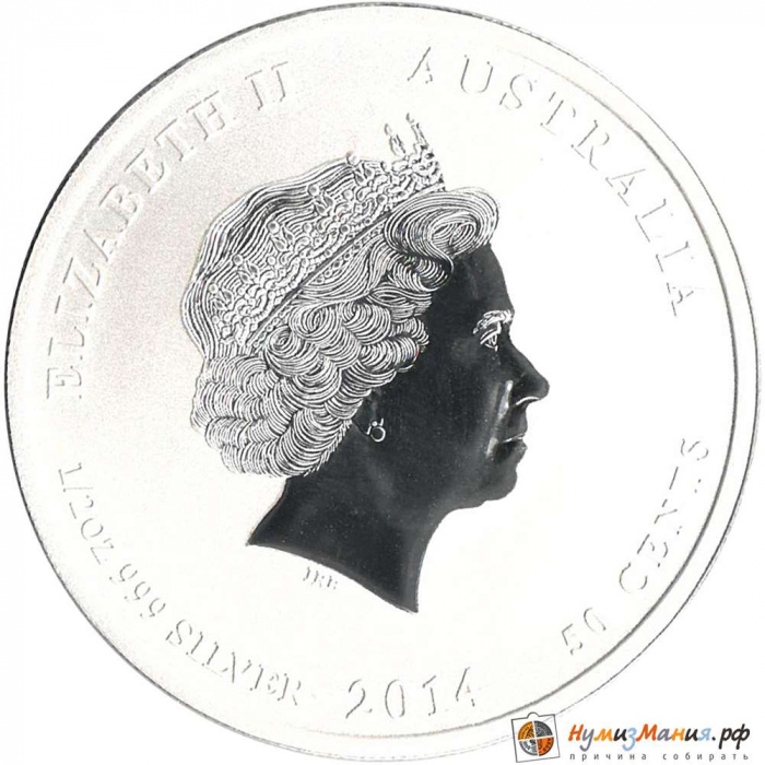() Монета Австралия 2014 год 50 центов &quot;&quot;    UNC