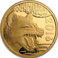 (№2016) Монета Южная Африка 2016 год 10 Rand (Гиена и Cub)