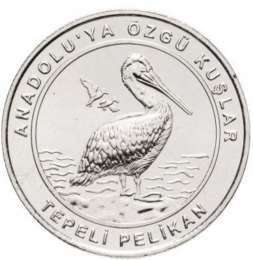 (2018) Монета Турция 2018 год 1 куруш &quot;Пеликан&quot;  Медь-Никель  UNC