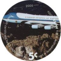 (№2005P-M273) Банкнота США 2005 год "5 Cents"