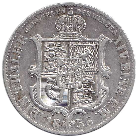 () Монета Германия (Пруссия) 1856 год   &quot;&quot;     XF