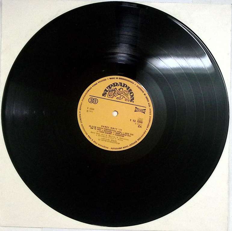 Пластинка виниловая K. Gott Karel Gott' 77 Supraphon 300 мм. Near mint