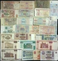 Набор банкнот, 57 шт. (сост. на фото)