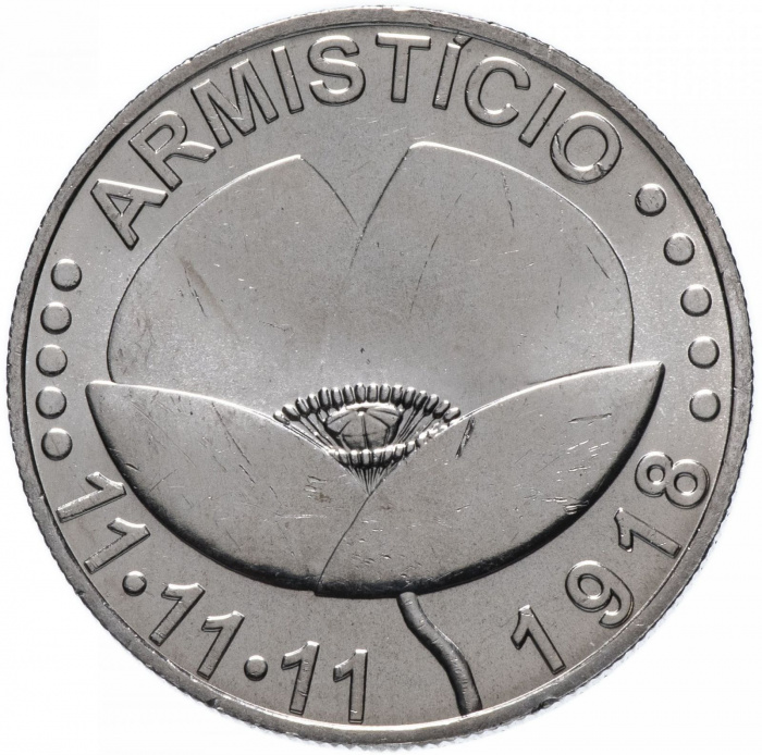 (2018) Монета Португалия 2018 год 5 евро &quot;Первая Мировой война. 100 лет окончания&quot;  Медь-Никель  UNC