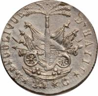 (№1818km16) Монета Гаити 1818 год 25 Centimes (Западные Республики)