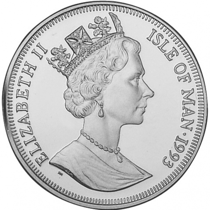 () Монета Остров Мэн 1993 год 1 крона &quot;&quot;   AU