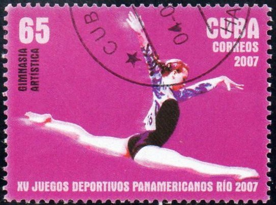 (№4954) Марка Куба 2007 год &quot;Гимнастика&quot;, Гашеная