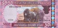 () Банкнота Руанда 2009 год 5 000  ""   UNC