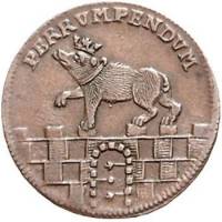 (№1753km38.1 (anhalt-bern)) Монета Германия (Германская Империя) 1753 год 3 Pfennige