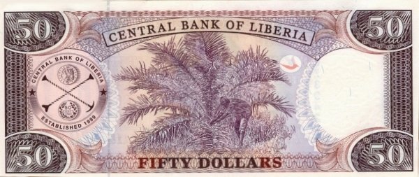 Банкнота Либерия 2011 год 50 долларов Сэмюэл Каньон Доу   UNC