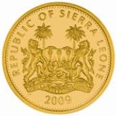 (№2009) Монета Сьерра-Леоне 2009 год 10 Dollars (Майкл Джексон)