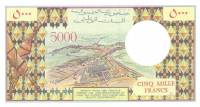 (№1979P-38d) Банкнота Джибути 1979 год "5,000 Francs"