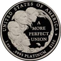 (2009w) Монета США 2009 год 100 долларов   Платина (Pt)  PROOF