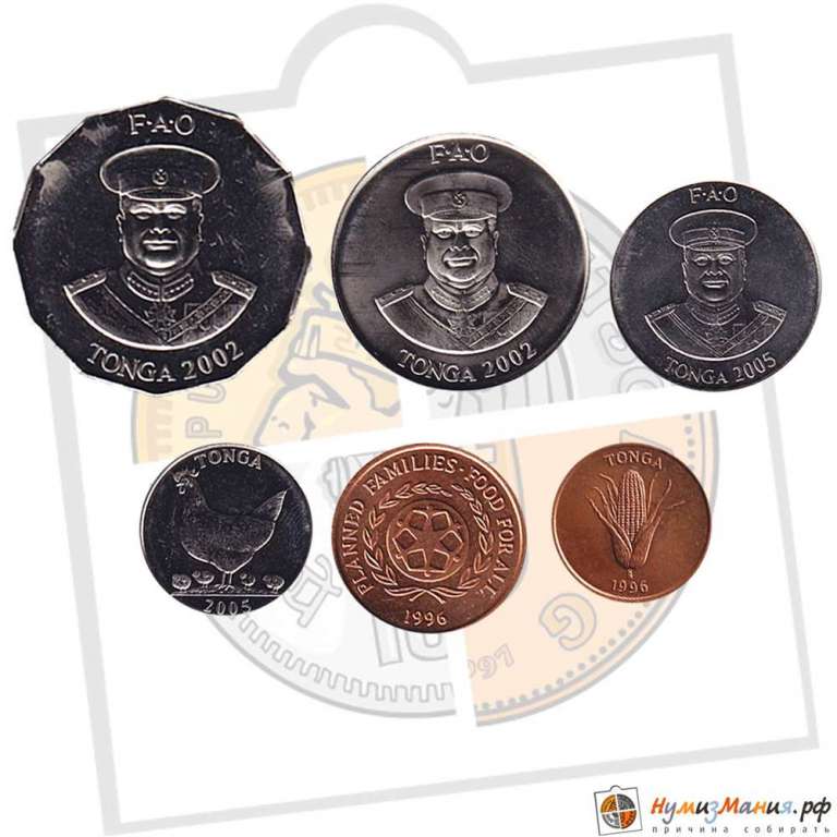 () Монета Тонга 1996 год    UNC