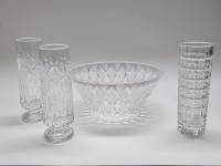 Бокалы Вазочка Салатник праздничная новогодняя сервировка на 2 персоны романтика ужин хрусталь СССР