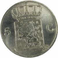 () Монета Нидерланды (Голландия) 1818 год 5  ""   Биметалл (Серебро - Ниобиум)  UNC