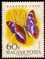 (1959-068) Марка Венгрия "Переливница тополёвая"    Бабочки II Θ