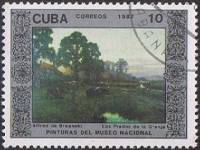 (1987-004) Марка Куба "Ферма"    Музей в Гаване III Θ