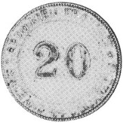 (№1923y383) Монета Китай 1923 год 20 Cents