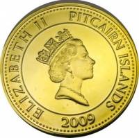 (№2009km58) Монета Питкерн 2009 год 1 Dollar