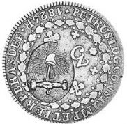  Монета Бразилия 1835 год 320     Биметалл (Серебро - Ниобиум)  UNC