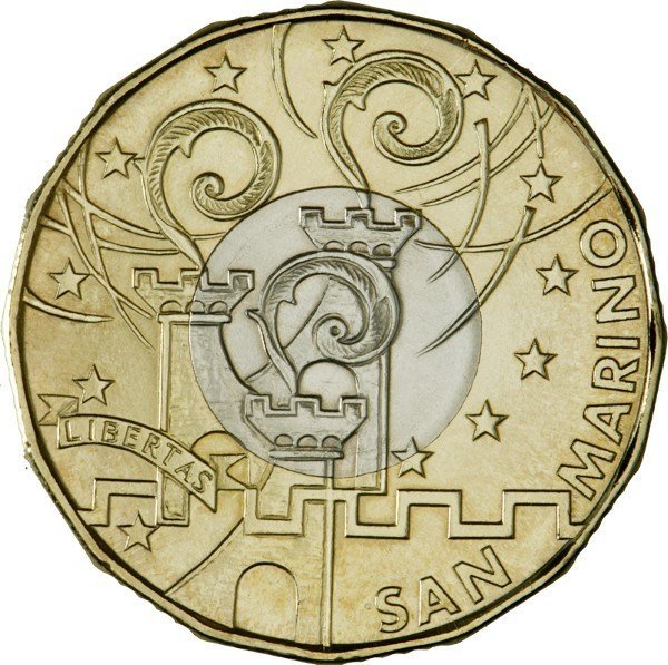 (2017) Монета Сан-Марино 2017 год 5 евро &quot;Марко Симончелли&quot;  Биметалл  UNC