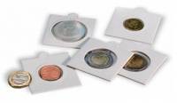 Холдеры для монет белые, самоклеющиеся - 39,5 мм, упаковка 100 шт. Германия, 326607