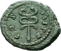 (№ (Без даты) ) Монета Римская империя 1970 год 1 Quadrans