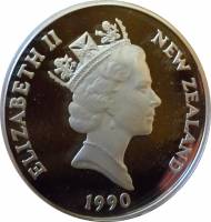 (№1990km76a) Монета Новая Зеландия 1990 год 1 Dollar (150-летие подписания договора Вайтанги)